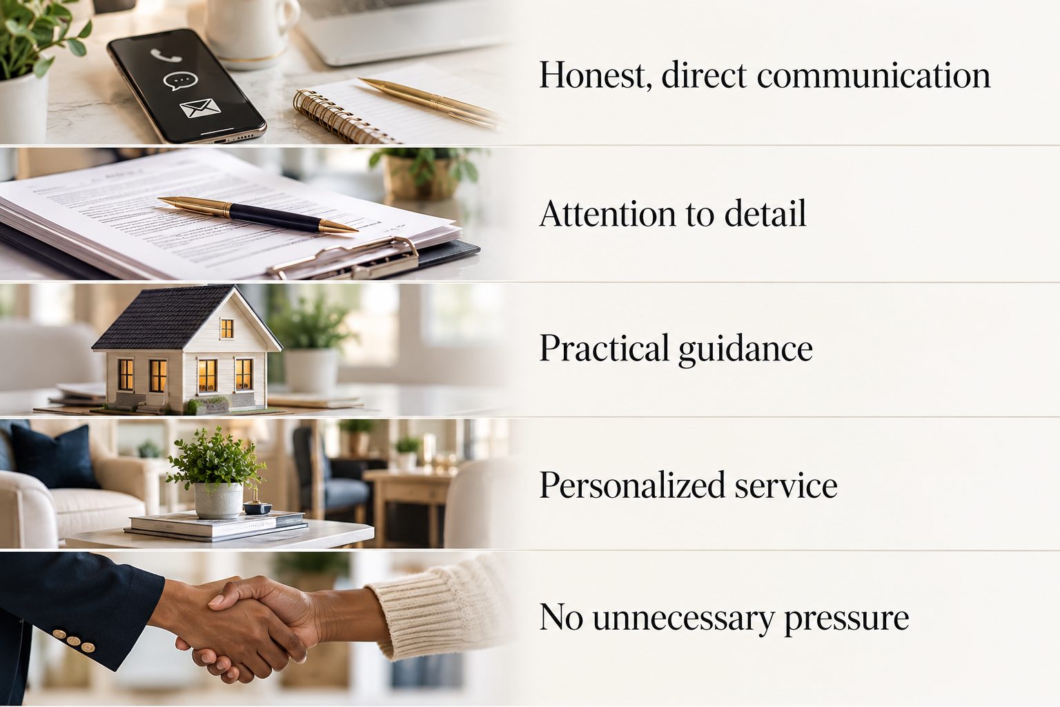 Elegant Real Estate Service Features