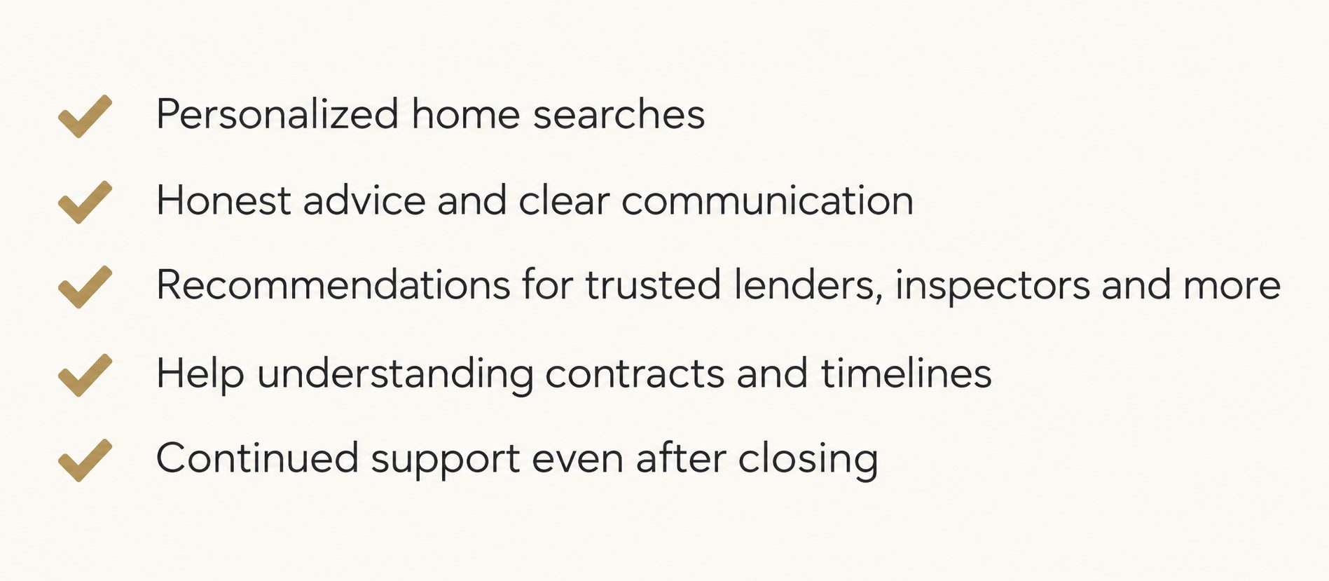 Professional Homebuyer Support Checklist