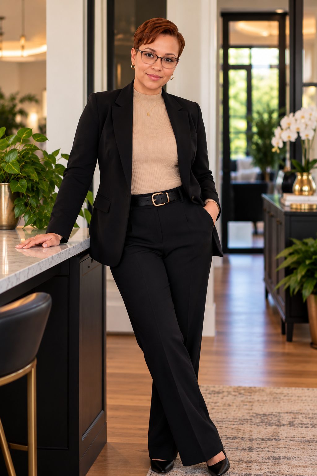 Professional Portrait in a Modern Interior